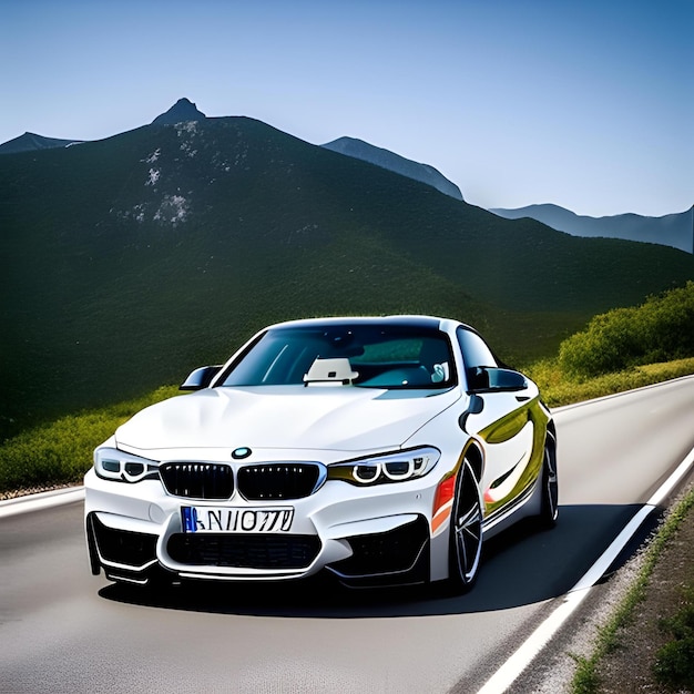 bmw car with ai generated