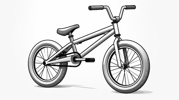 Photo bmx bike vector on a white background