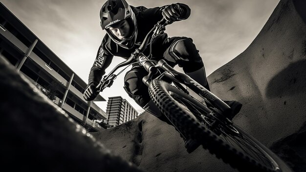 写真 bmxフリースタイル_クローズアップ