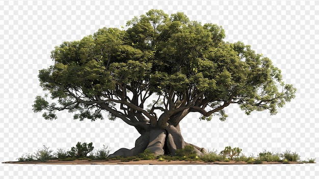 Boab Prison Tree Australia Isolated on Transparent Background