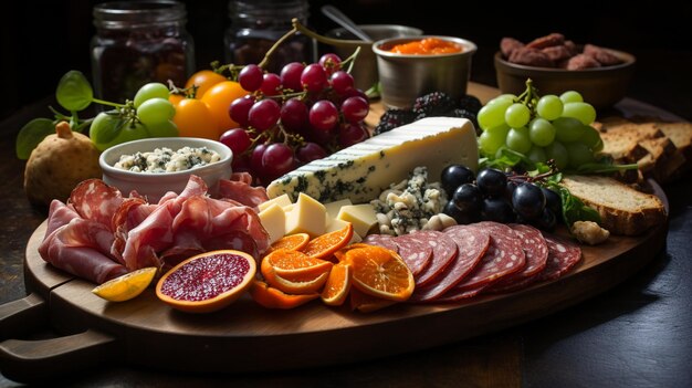 A Board Of Assorted Charcuterie Cured Wallpaper