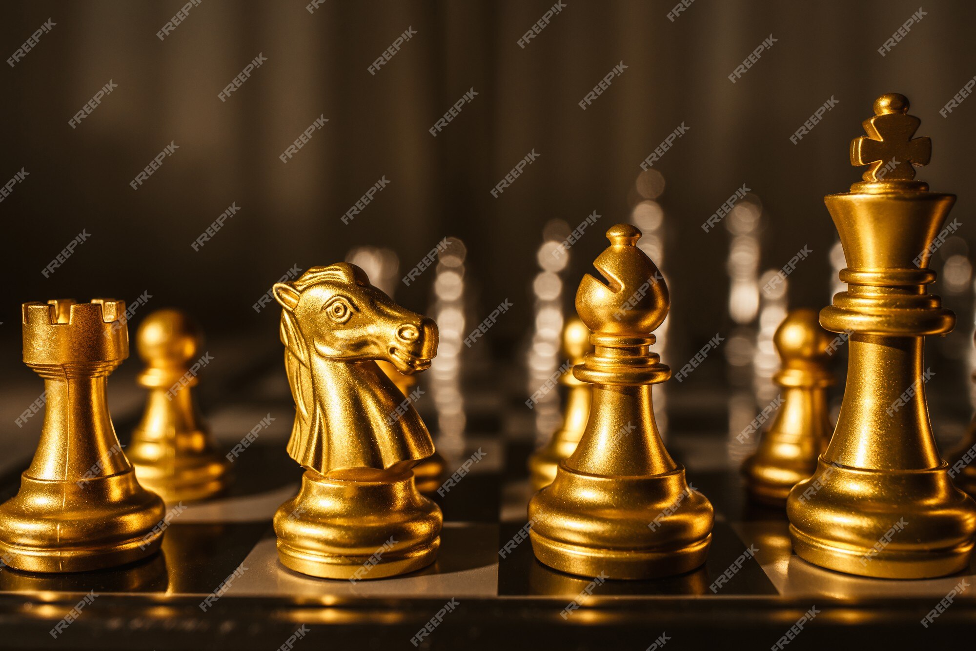 Wallpaper style, gold, the game, Shine, focus, chess, Board, gold