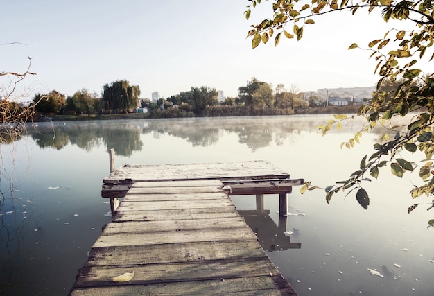 Boardwalk on the lake