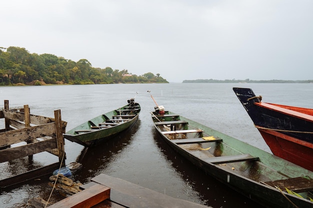 Boat on the amazon high quality photo