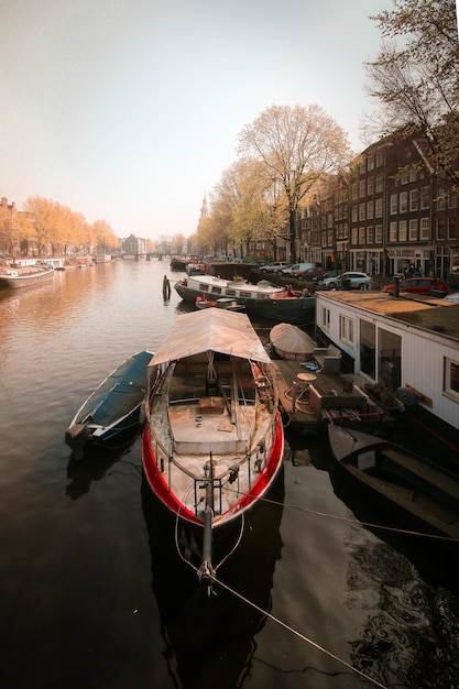 Boat in Amsterdam