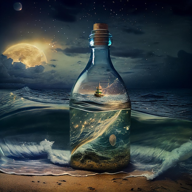 Boat in the bottle