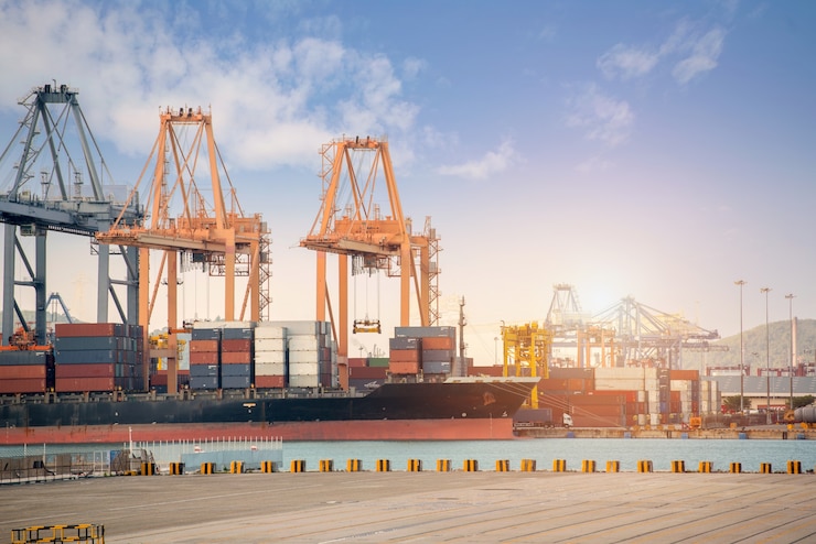 Photo boat cargo logistics
