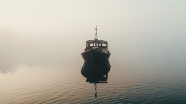 Лодка, плавающая на воде