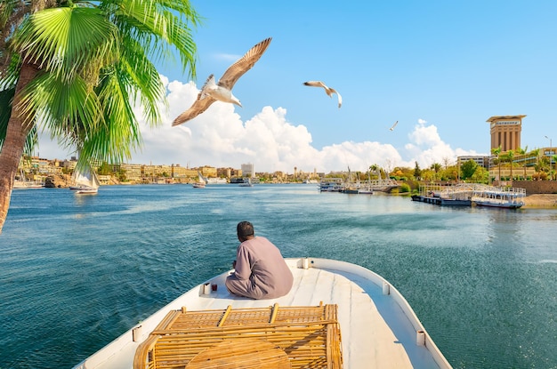 Boat on the great nile