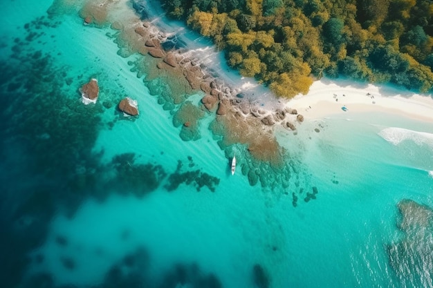 A boat is docked at a beach in the maldives.