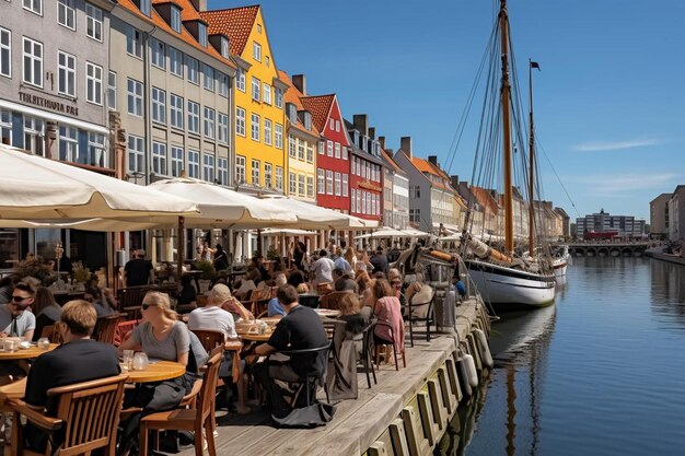 a boat is docked at a pier with a boat in the water