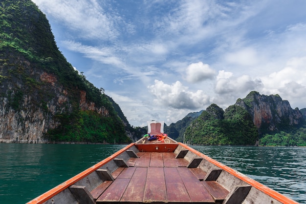 The boat on the lake