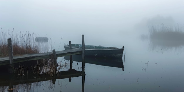 a boat on a lake