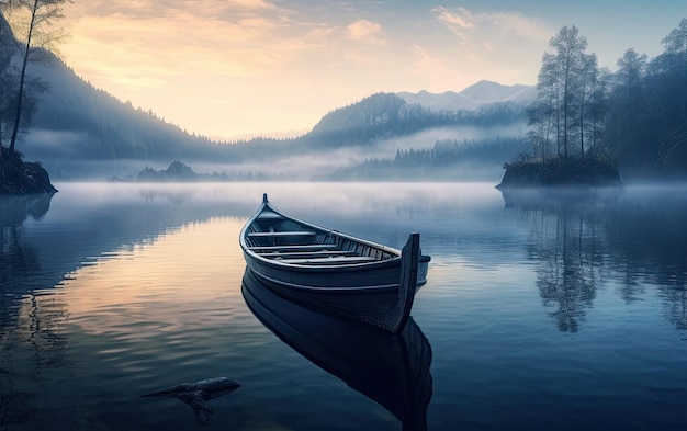 Boat in a lake