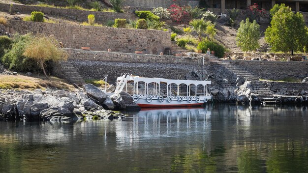 A boat on the nile river in egypt