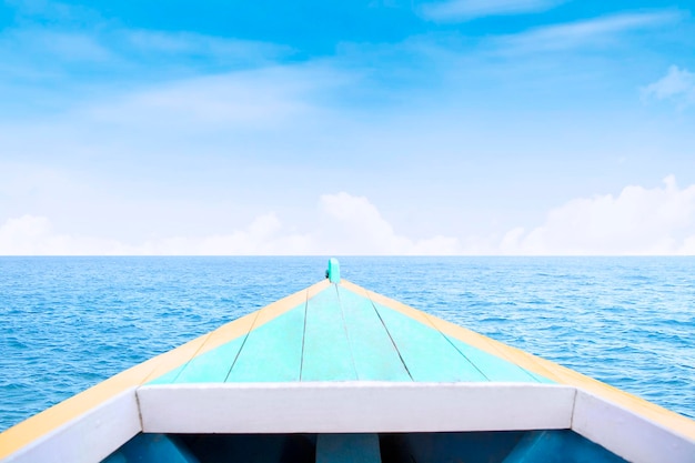 Boat sailing on the sea