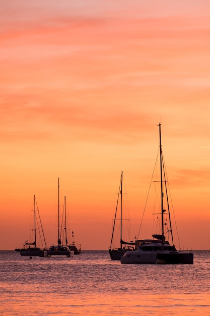 Boat sunset