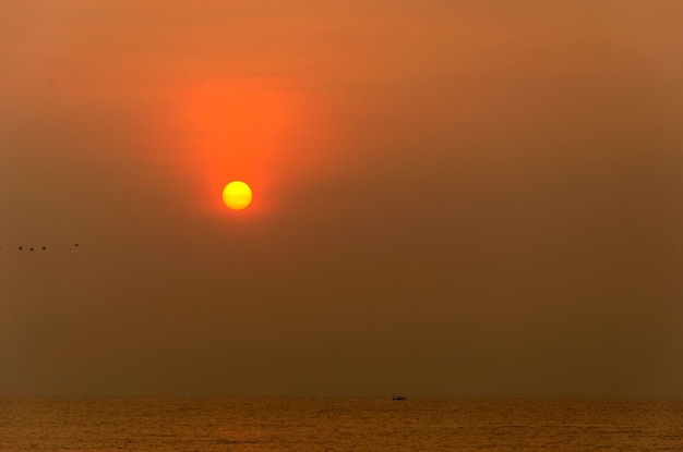 Boat sunset