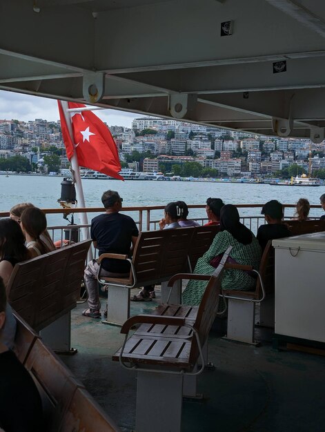 Photo boat trip on the bosphorus view from the boat