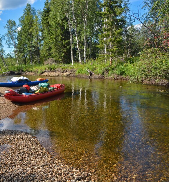 A boat trip on the wild Northern river