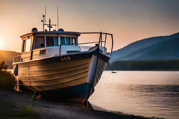 a boat with the number 50 on it