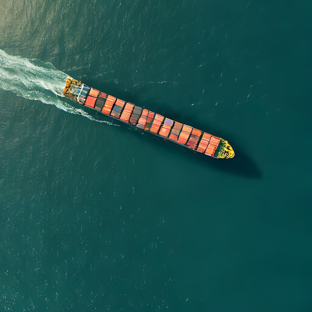 a boat with a yellow hull is sailing in the water