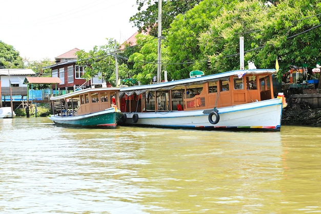 Boats on Chao Phraya river 