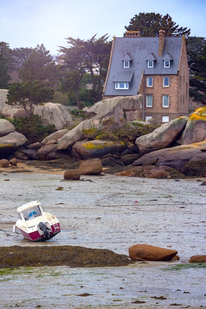 Boats at low tide