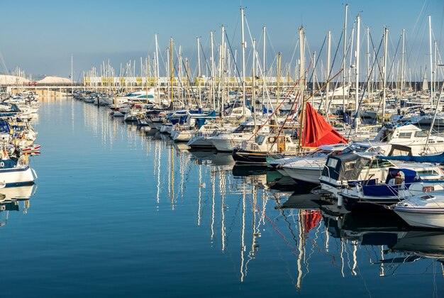 Boats in the Marina in Brighton