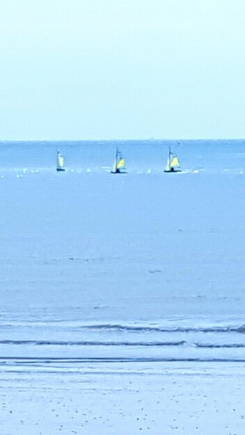 Boats in sea