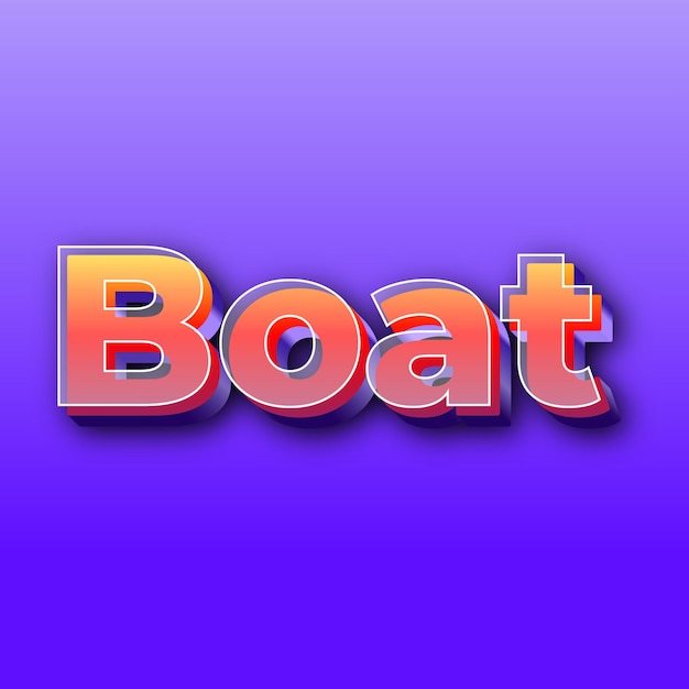 BoatText-effect JPG-gradiënt paarse achtergrondkaartfoto