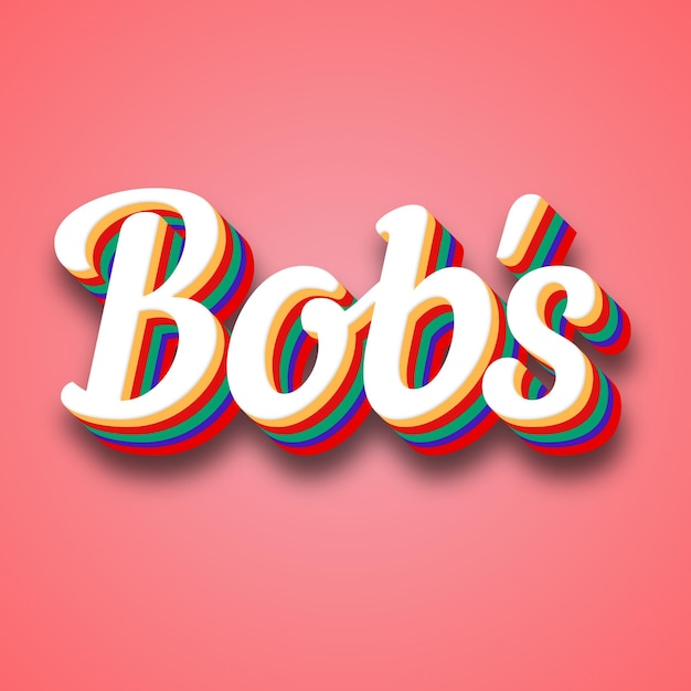 Bob s Text Effect Photo Image Cool