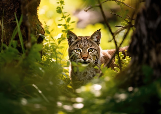 The bobcat also known as the red lynx