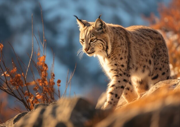 The bobcat also known as the red lynx