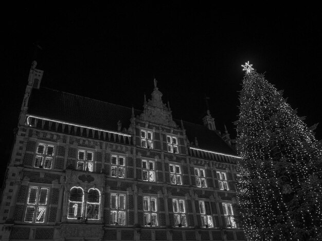 Photo bocholt at night