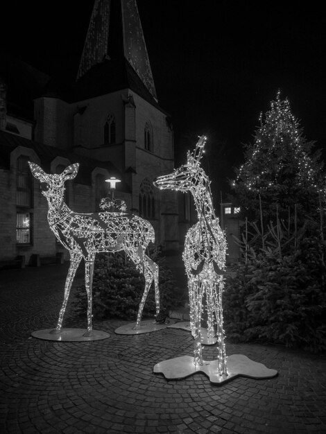 Photo bocholt at night