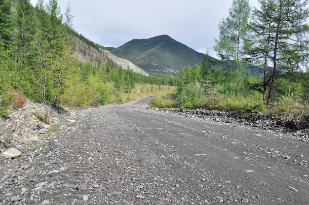 Bodemsnelweg in Yakutia