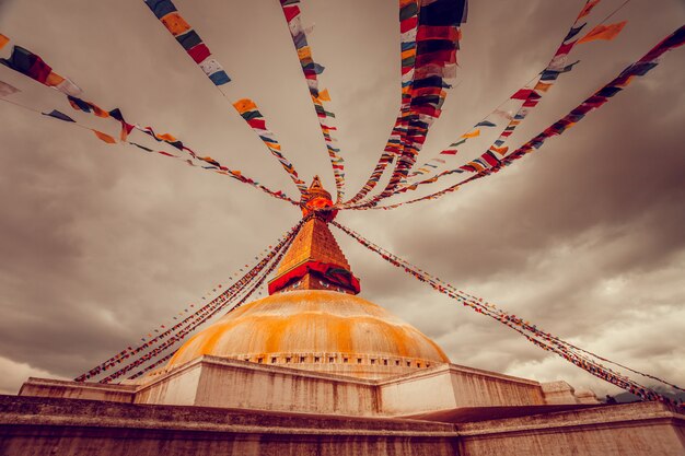 Bodhnath stupa in Kathmandu valley, Nepal