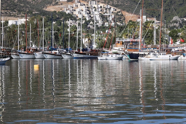 Mugla 터키에서 Bodrum 마리나