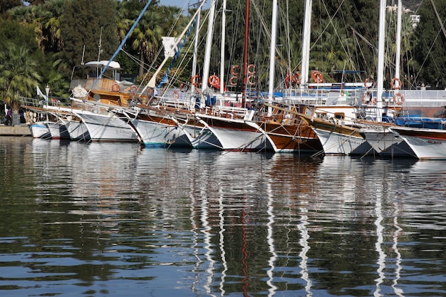 Mugla 터키에서 Bodrum 마리나