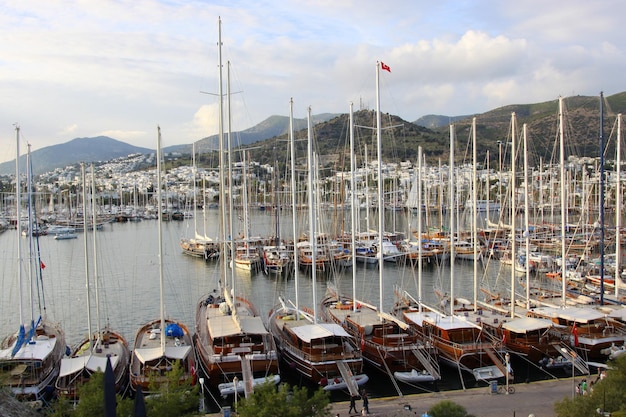 Bodrum Marina in Mugla Turkije