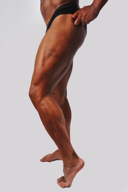 Photo body builder leg