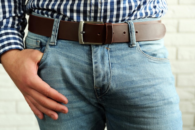 Body detail of welldressed man closeup