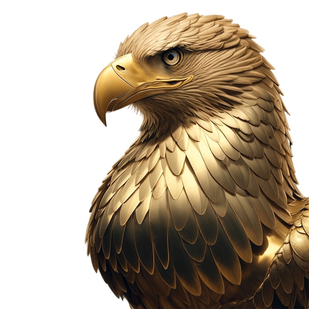 body ilustration eagle color and gold