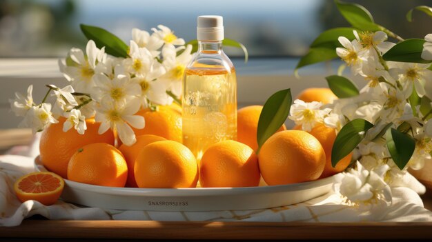 Body lotion essence of citrus fruits