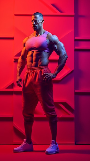 bodybuilder HD 8K wallpaper Stock Fotografie Beeld