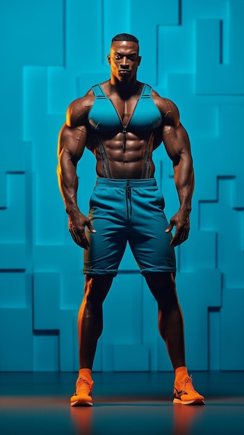 bodybuilder HD 8K wallpaper Stock Photographic Image