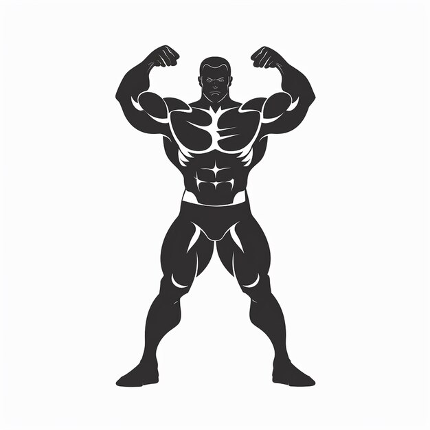 Photo a bodybuilding logo