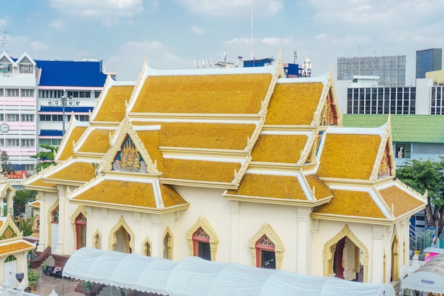 Boeddhistische tempel buiten bekijken. wat tri mit wit thayaram uit Bangkok, Thailand