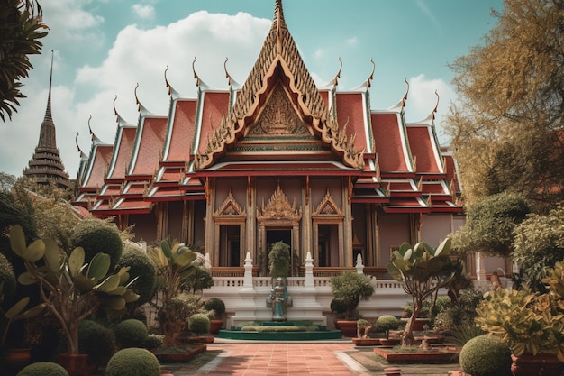 Boeddhistische tempel in Bangkok Thailand